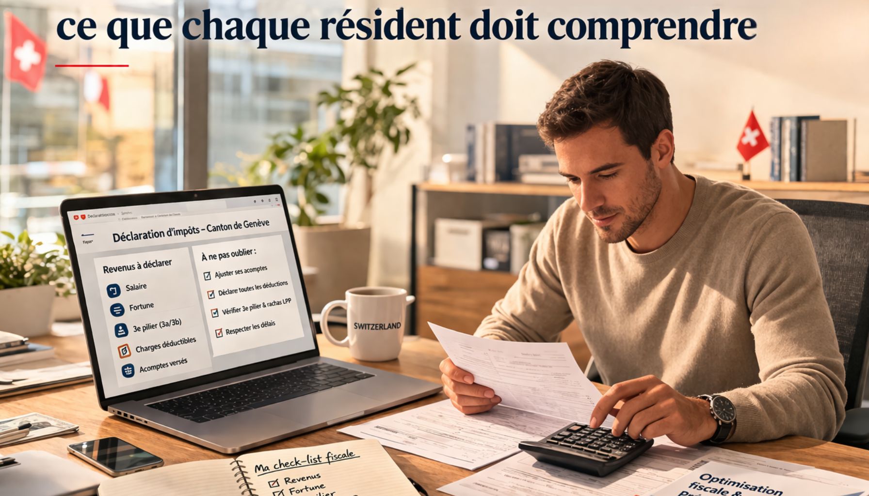 Que doit comprendre chaque résident sur la déclaration d'impôts en Suisse ?