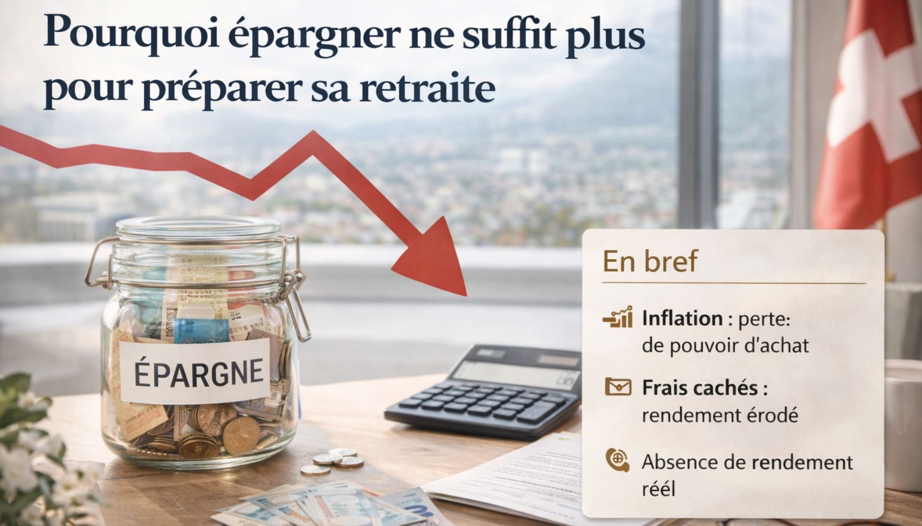 Pourquoi épargner ne suffit-il plus pour préparer sa retraite ?
