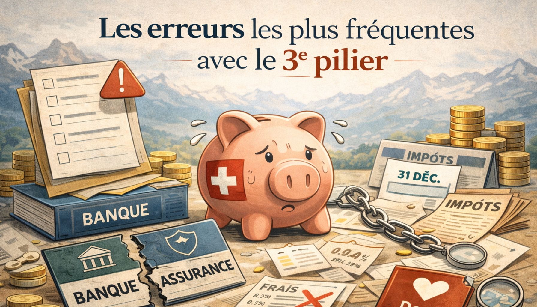 Quelles sont les erreurs les plus fréquentes avec le 3e pilier ?