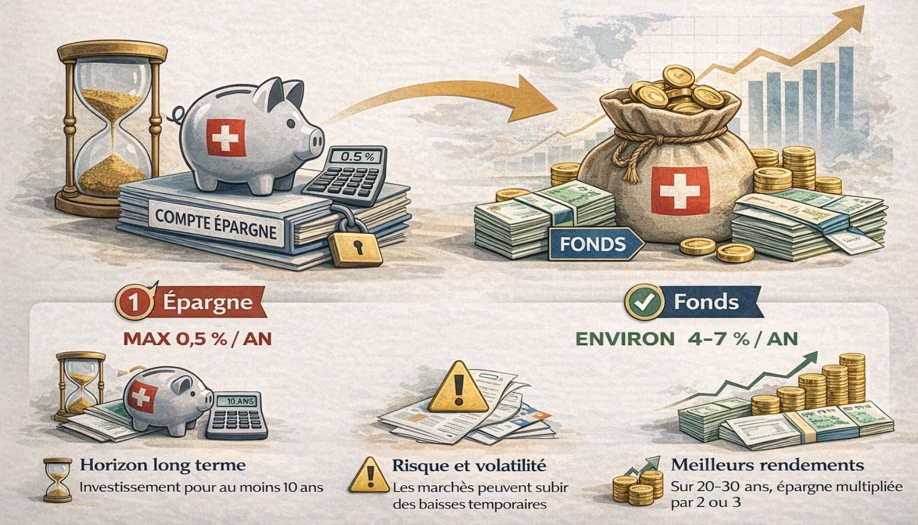 Faut-il investir son 3e pilier en fonds ?
