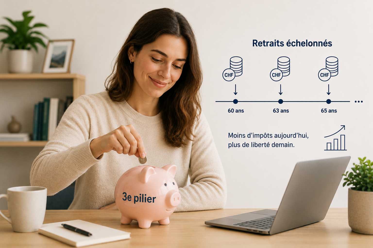 Retrait échelonné du pilier 3a : optimisation fiscale et limites juridiques