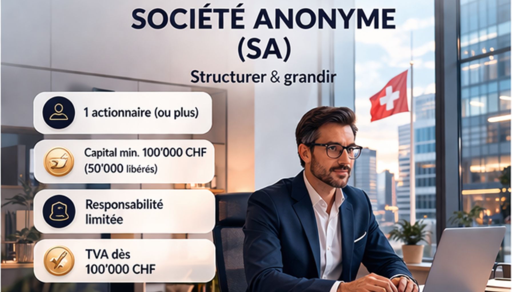 Comment créer une société anonyme (SA) en Suisse ?